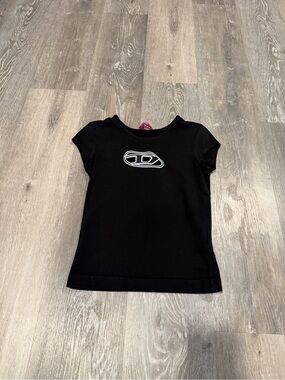 Diesel woman’s Black Logo Short Sleeve Tee